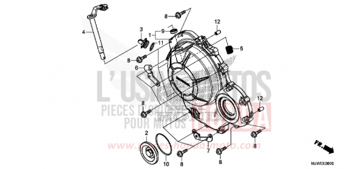 PANNEAU CARTER-MOTEUR D. CBR500RAH de 2017